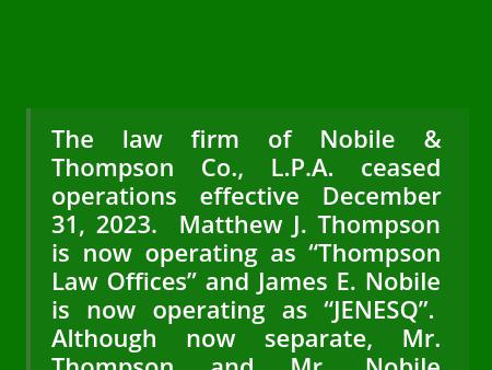 Nobile & Thompson Co., L.P.A.