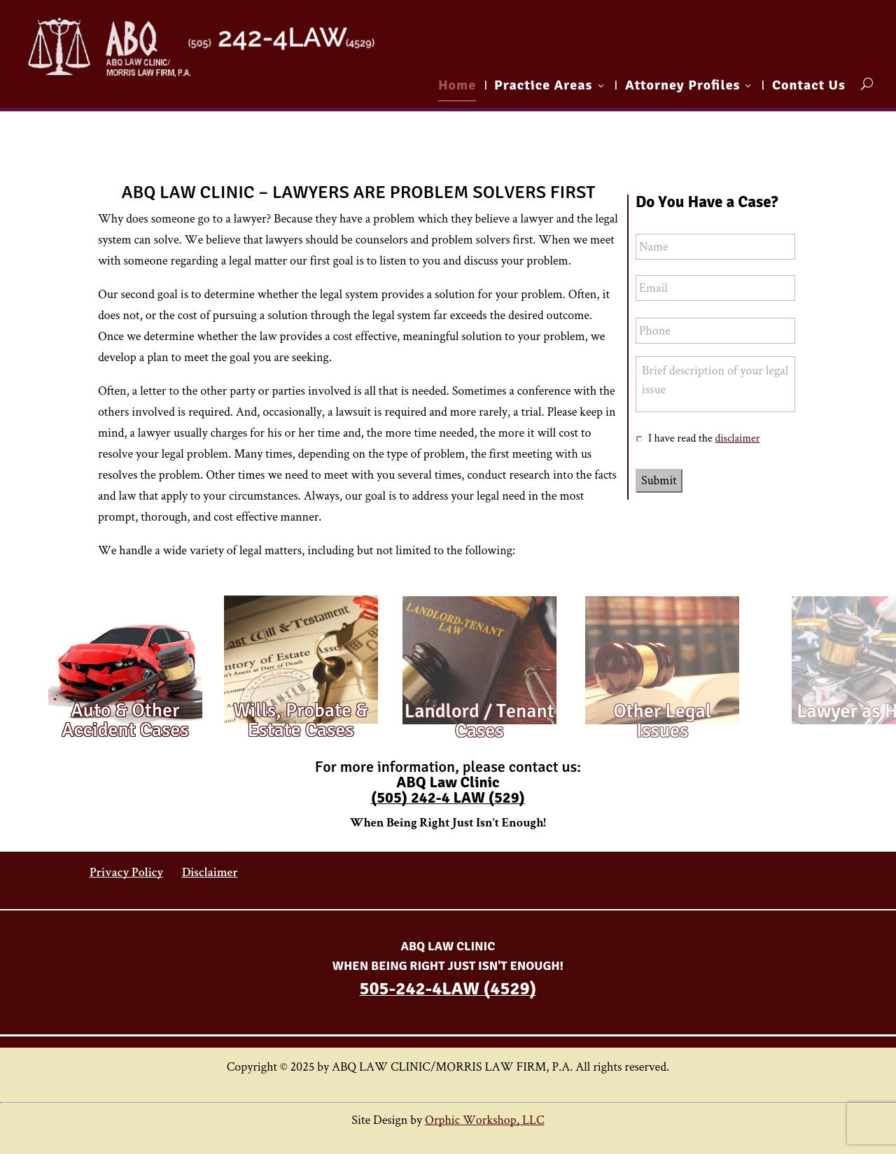 ABQ Law Clinic/Morris Law Firm PA - Albuquerque NM Lawyers