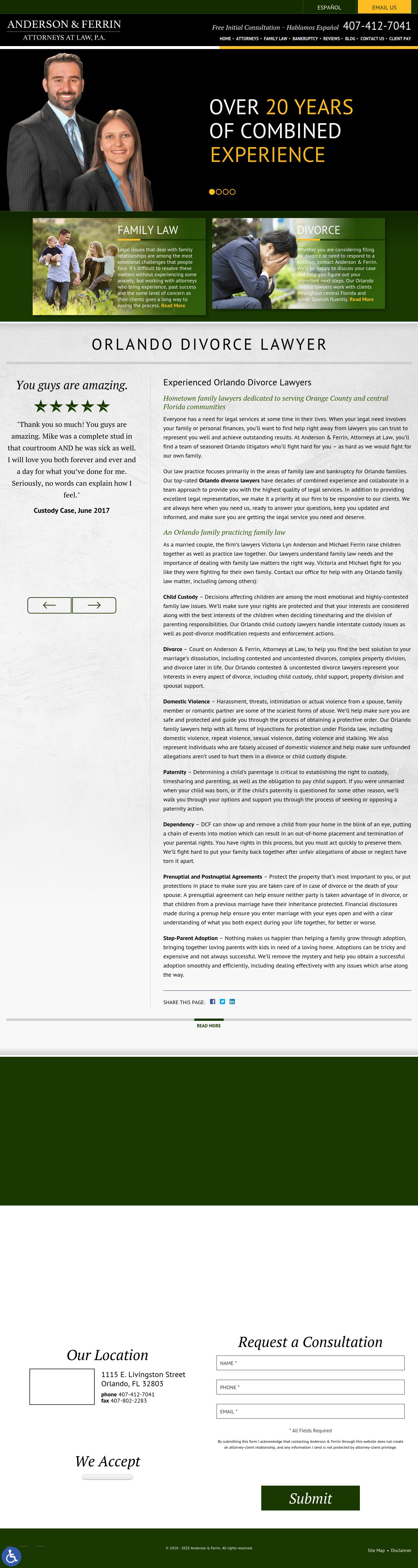 Anderson & Ferrin, Attorneys at Law, P.A. - Orlando FL Lawyers