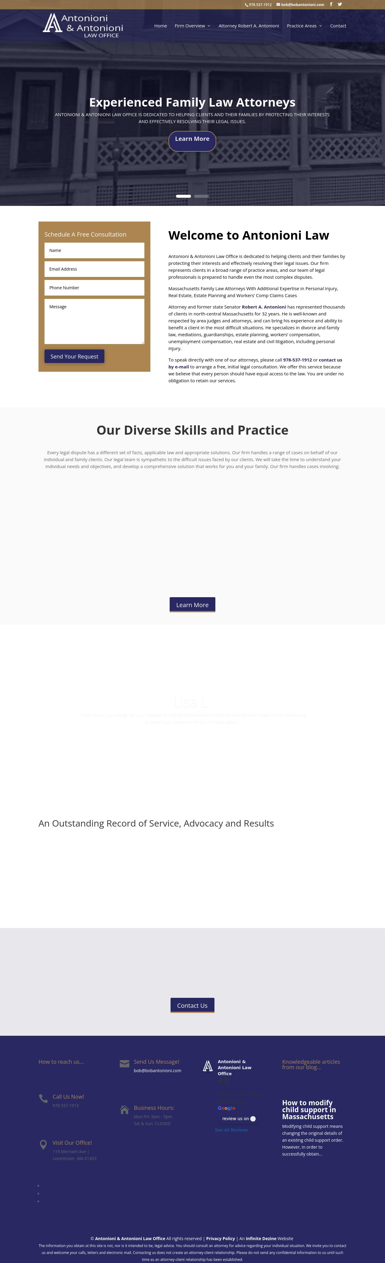 Antonioni & Antonioni Law Office - Leominster MA Lawyers