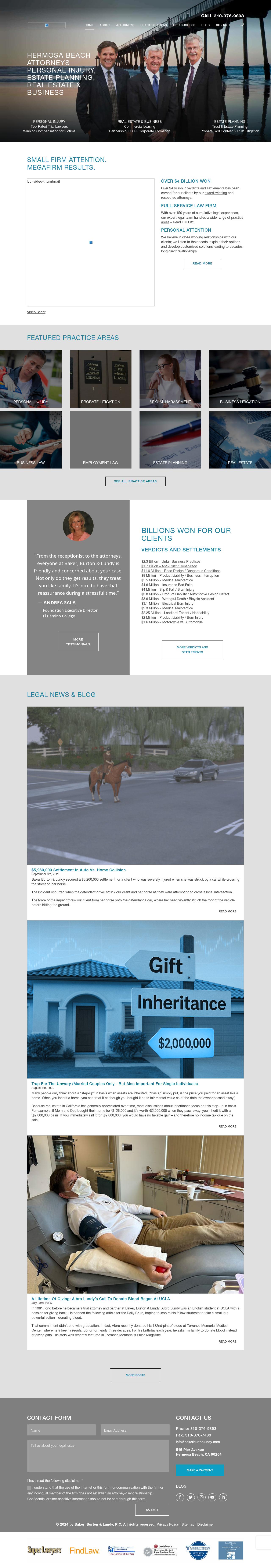 Baker, Burton & Lundy - Hermosa Beach CA Lawyers