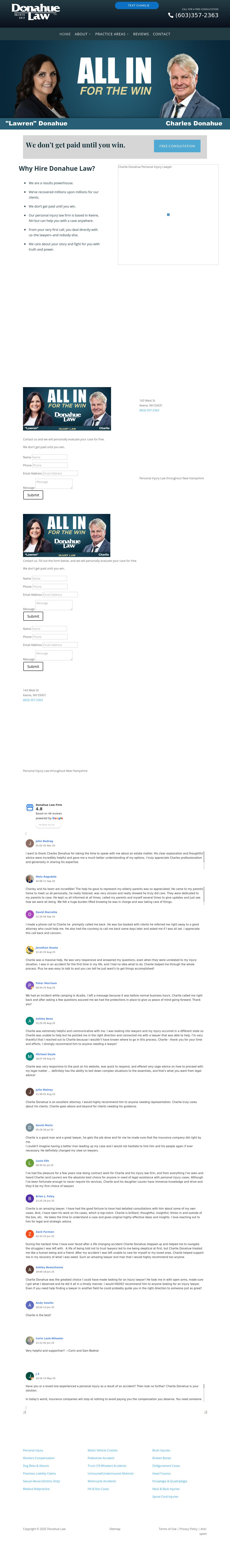 Charlie A. Donahue, Donahue Law, P.A. - Spofford NH Lawyers