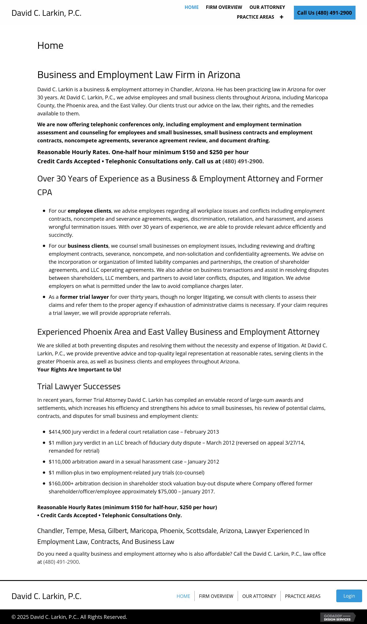 David C. Larkin, P.C. - Tempe AZ Lawyers