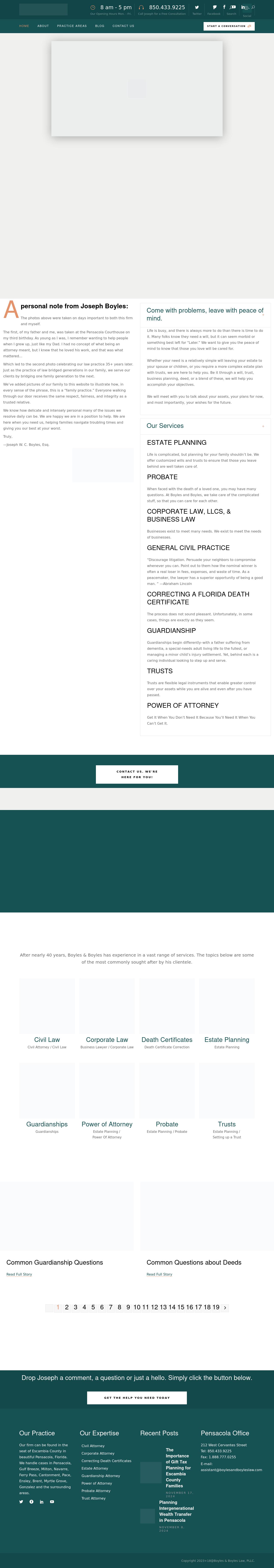 Estate Planning & Corporate Attorney Joseph Boyles, Esq. - Pensacola FL Lawyers