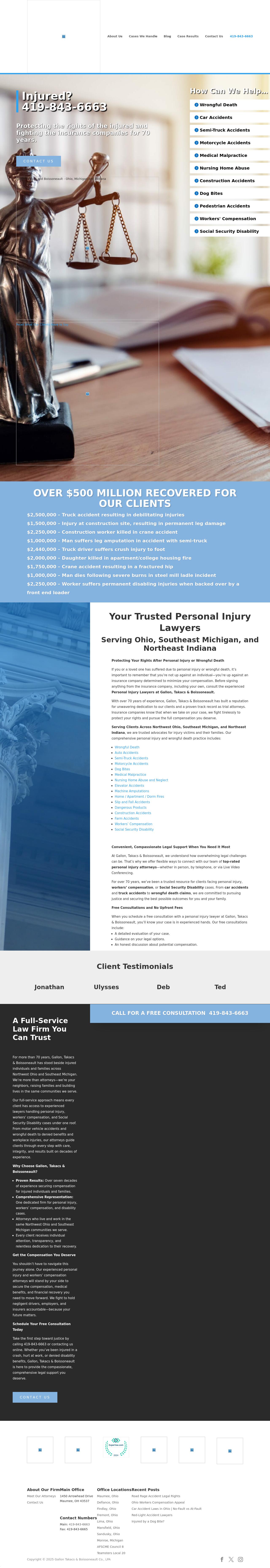 Gallon Takacs Boissoneault & Schaffer Co LPA - Toledo OH Lawyers