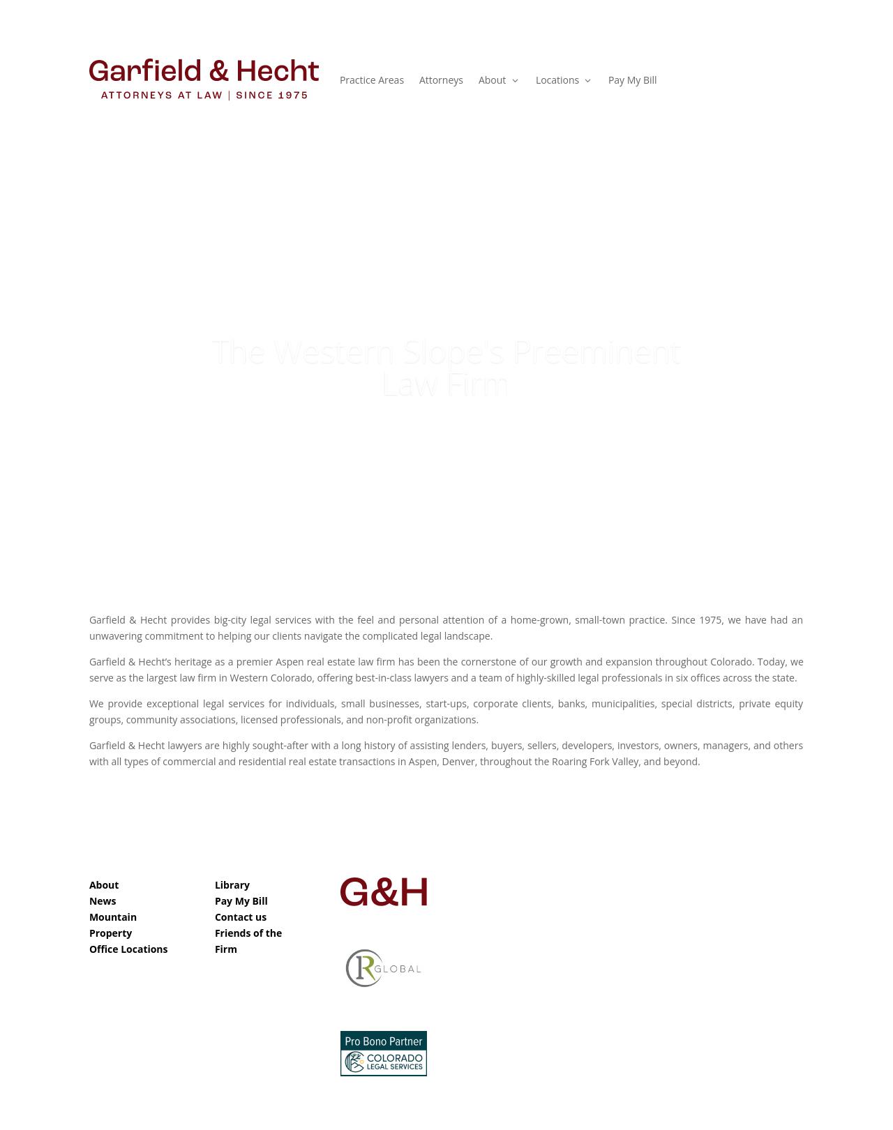 Garfield & Hecht, P.C. - Aspen CO Lawyers