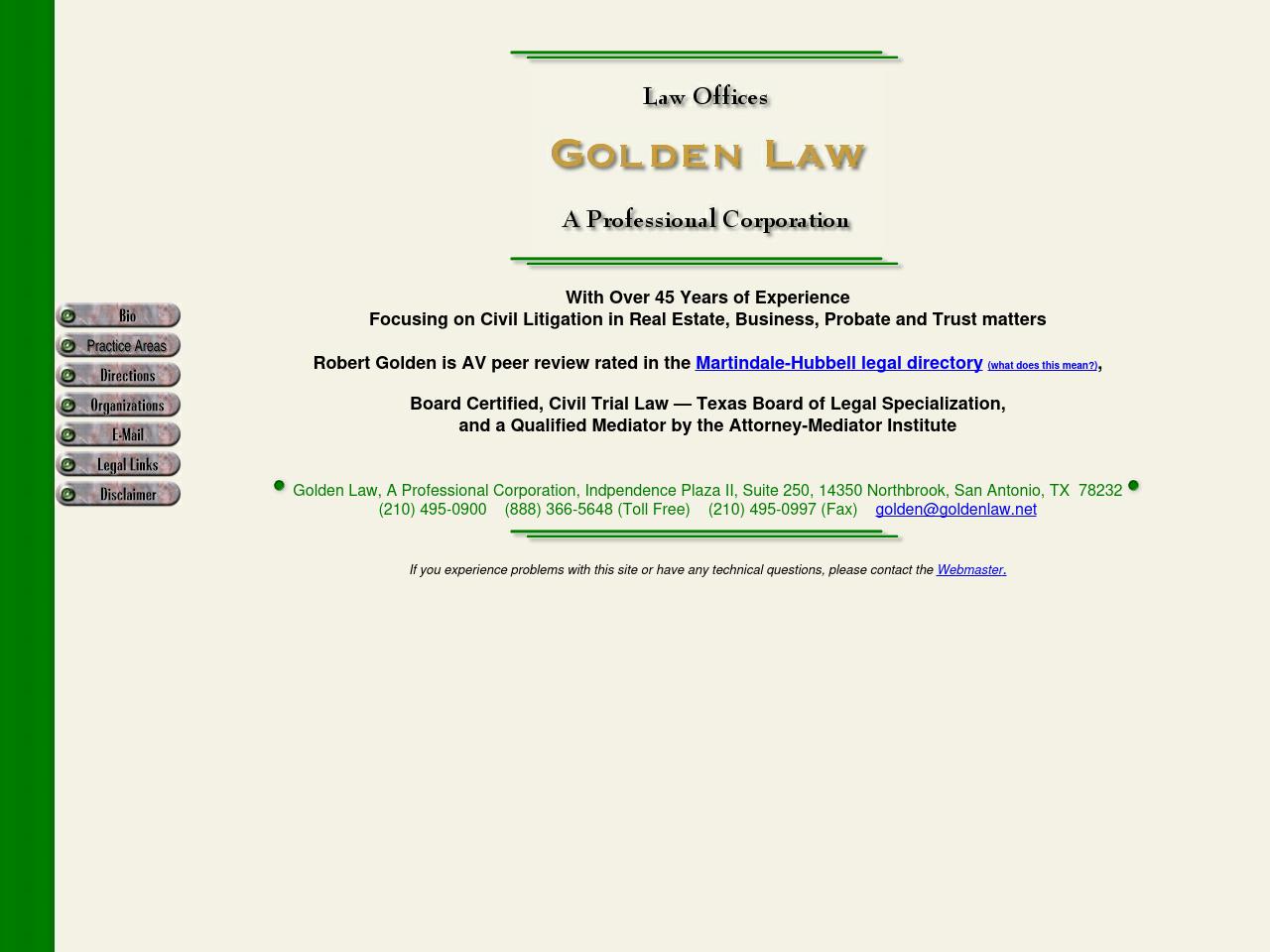 Golden Law - A Professional Corporation - San Antonio TX Lawyers