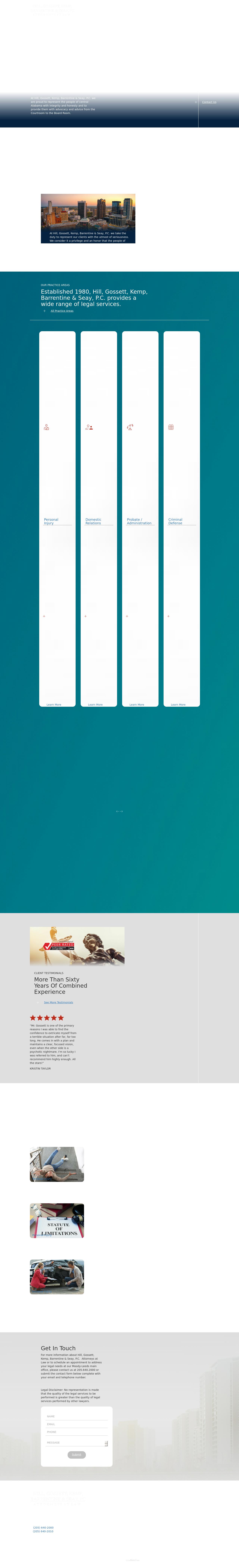 Hill, Hill and Gossett, P.C. - Springville AL Lawyers