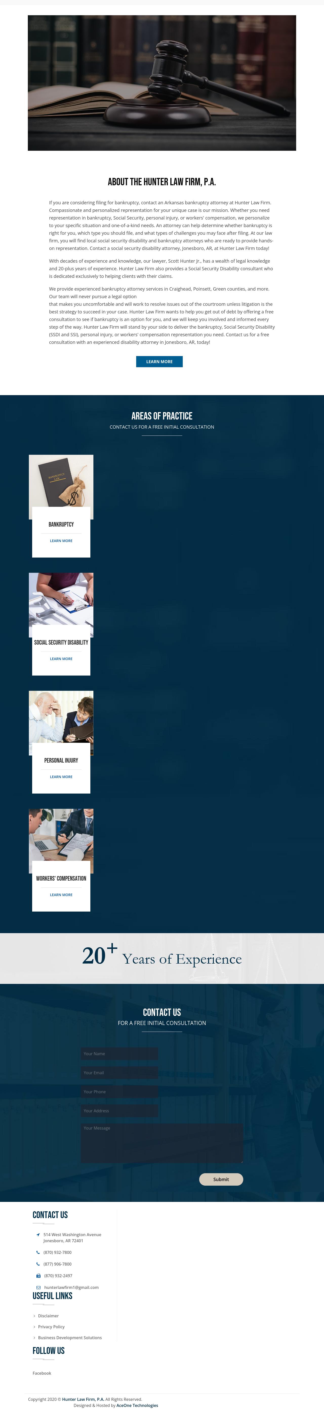 Hunter Law Firm, P.A. - Jonesboro AR Lawyers