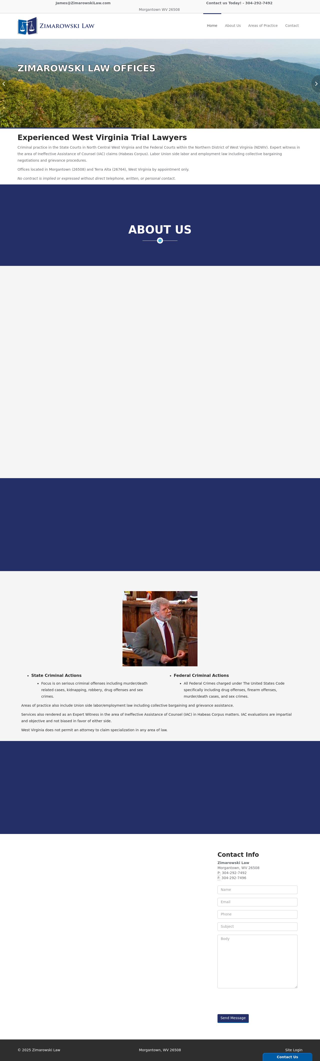 James B. Zimarowski Law Offices - Morgantown WV Lawyers