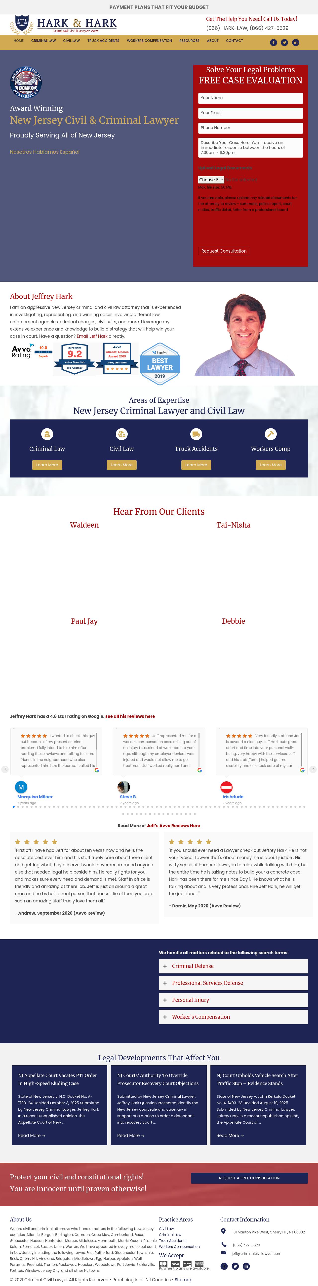 Jeffrey S. Hark - Cherry Hill NJ Lawyers