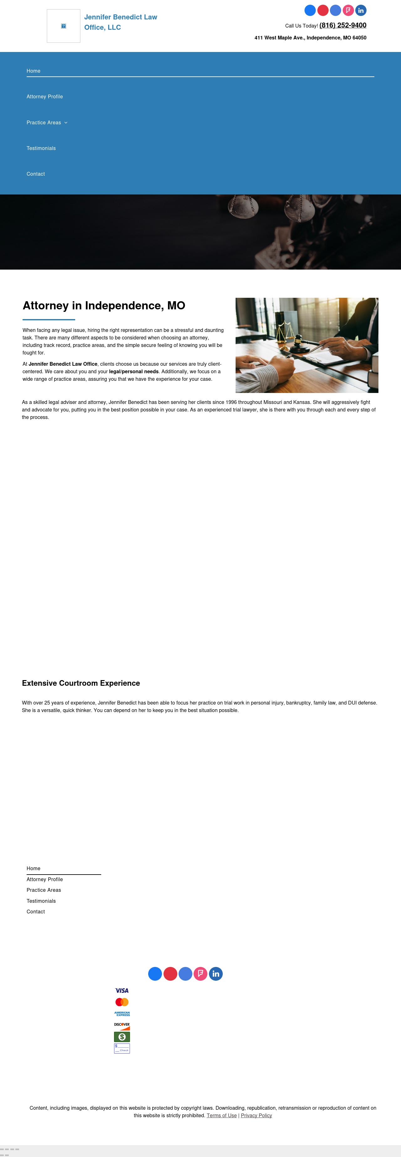 Jennifer Benedict Law Office, LLC - Independence MO Lawyers