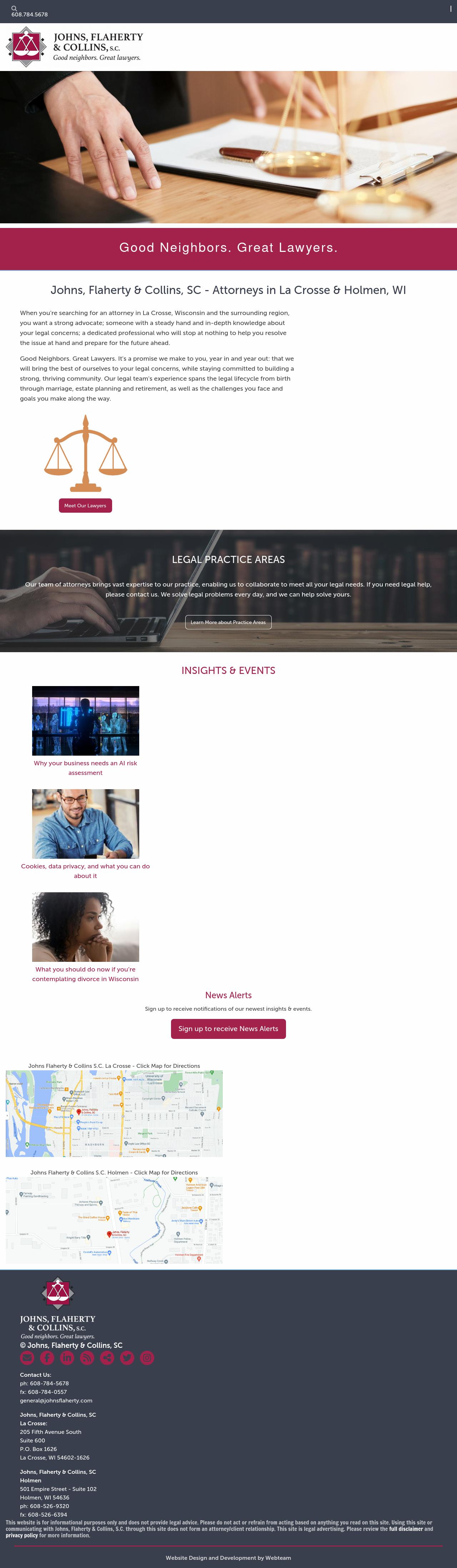 Johns, Flaherty & Collins, SC - La Crosse WI Lawyers