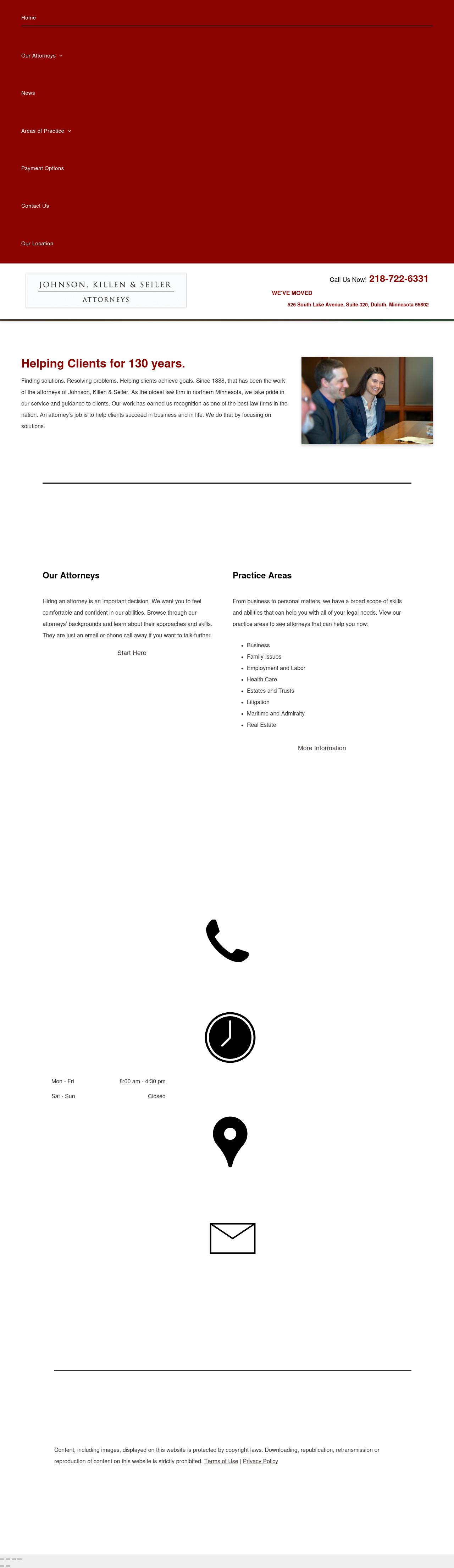 Johnson, Killen & Seiler - Duluth MN Lawyers