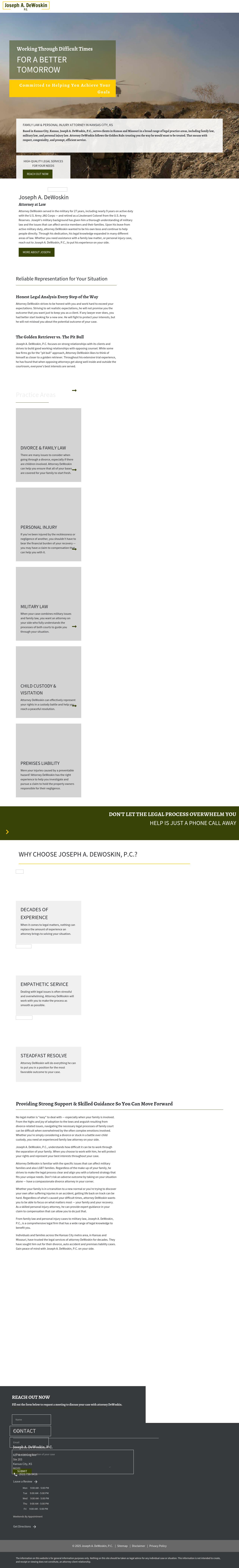 Joseph A. DeWoskin, PC, - Kansas City KS Lawyers