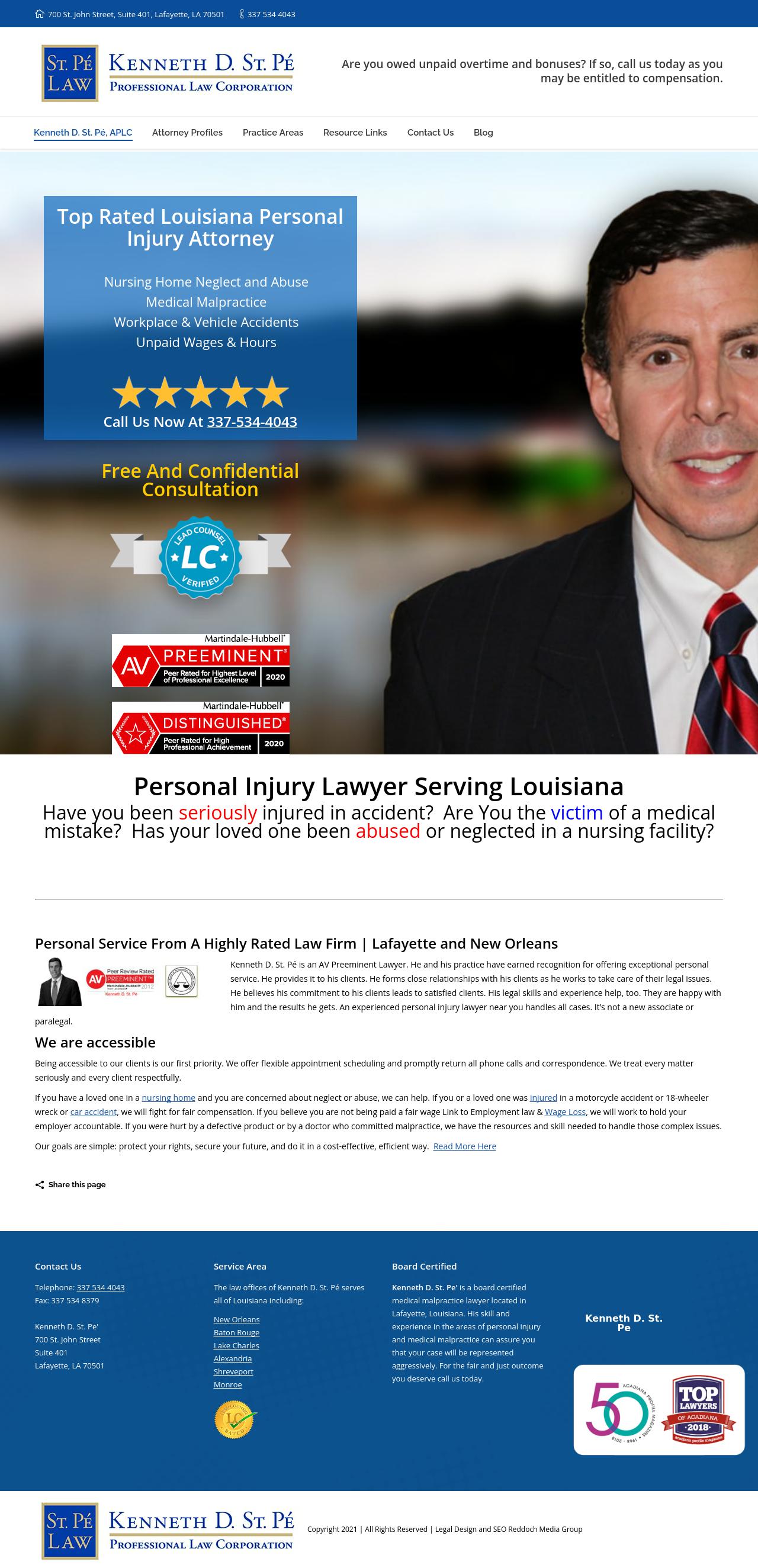 Kenneth D. St. Pe' - Lafayette LA Lawyers