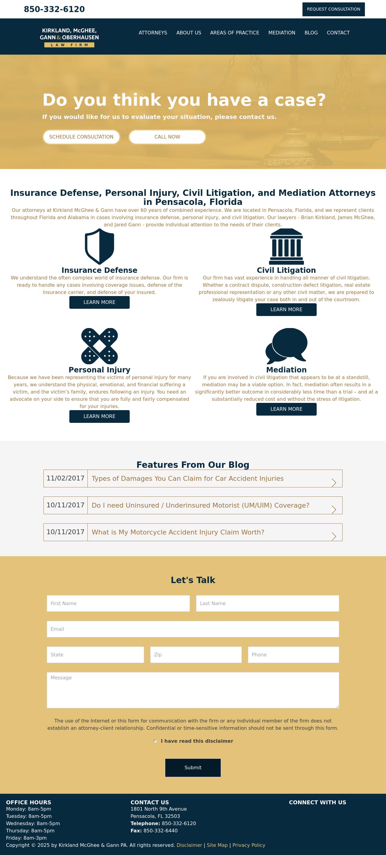 Kirkland & McGhee - Pensacola FL Lawyers