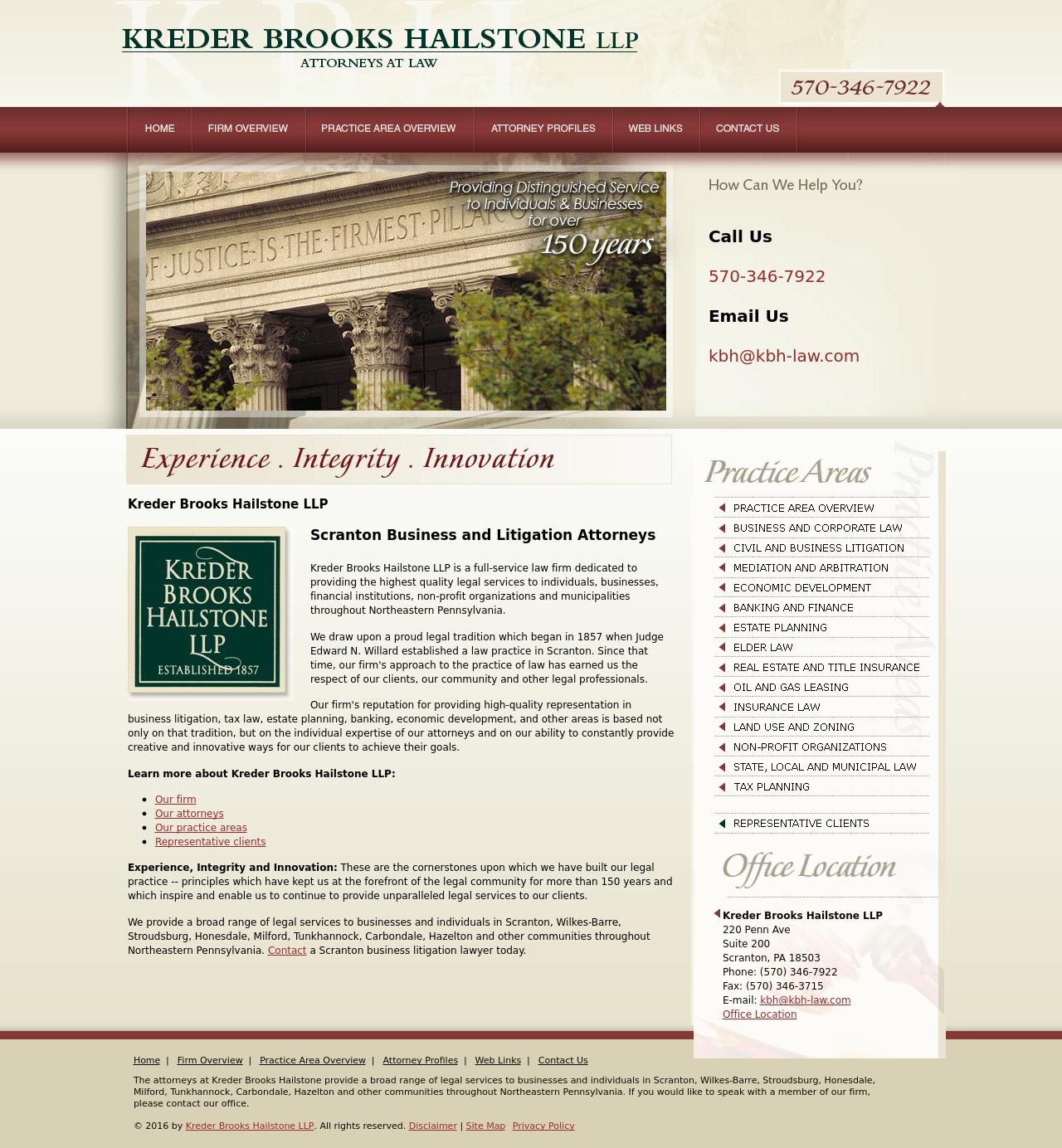 Kreder Brooks Hailstone LLP - Scranton PA Lawyers