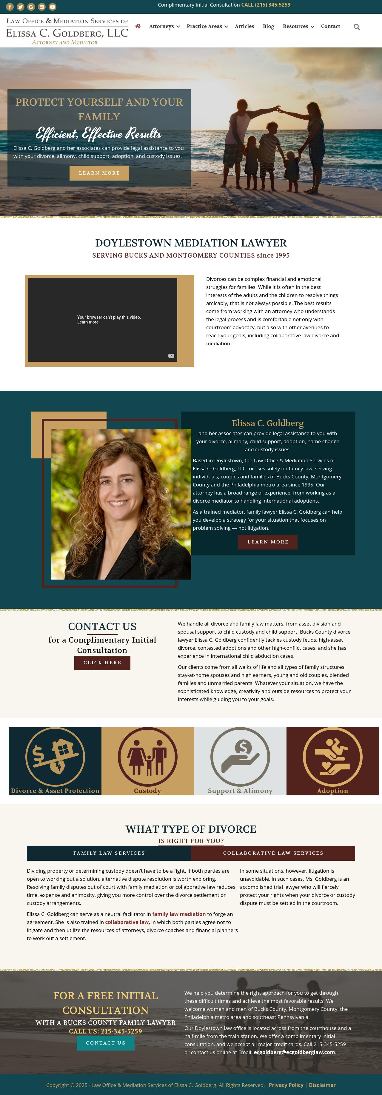 Law Office  & Mediation Services of Elissa C. Goldberg - Doylestown PA Lawyers