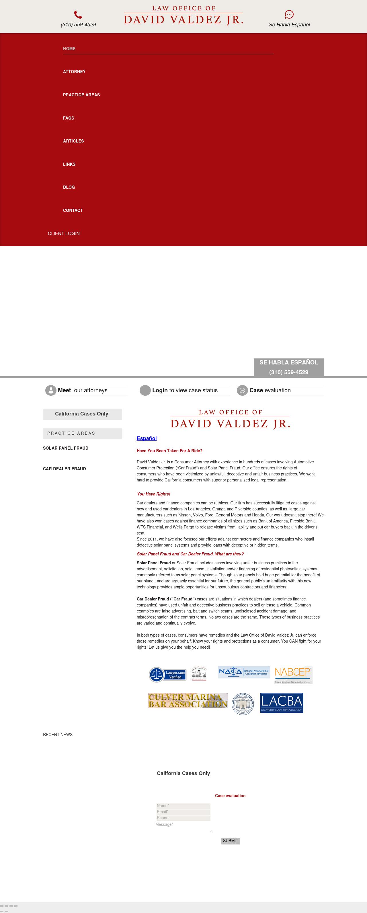 Law Office of David Valdez Jr. - Culver City CA Lawyers