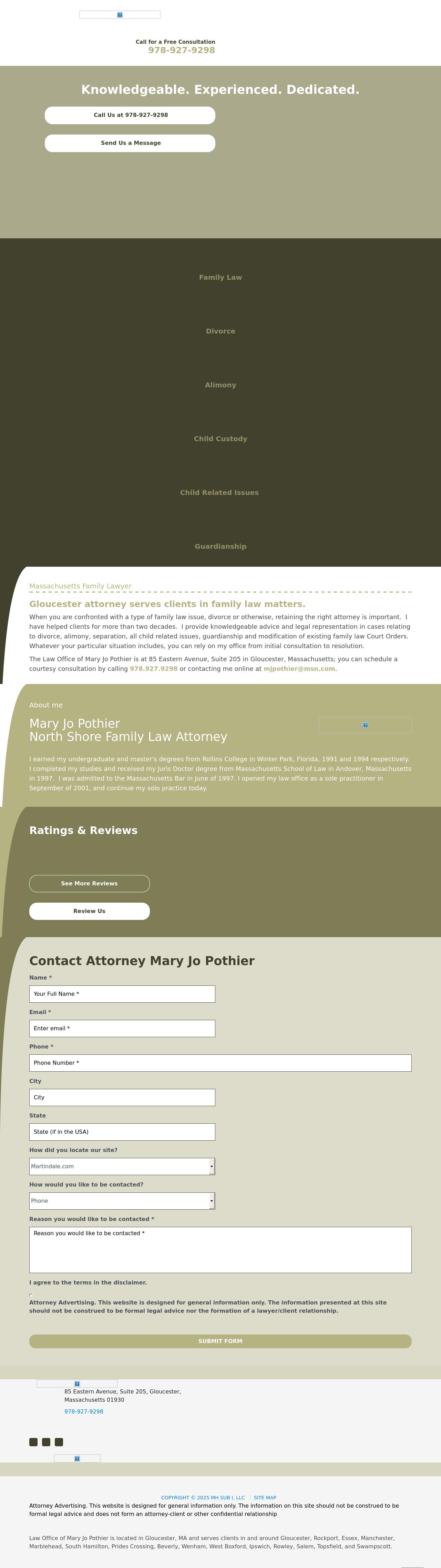 Law Office of Mary Jo Pothier - Beverly Farms MA Lawyers