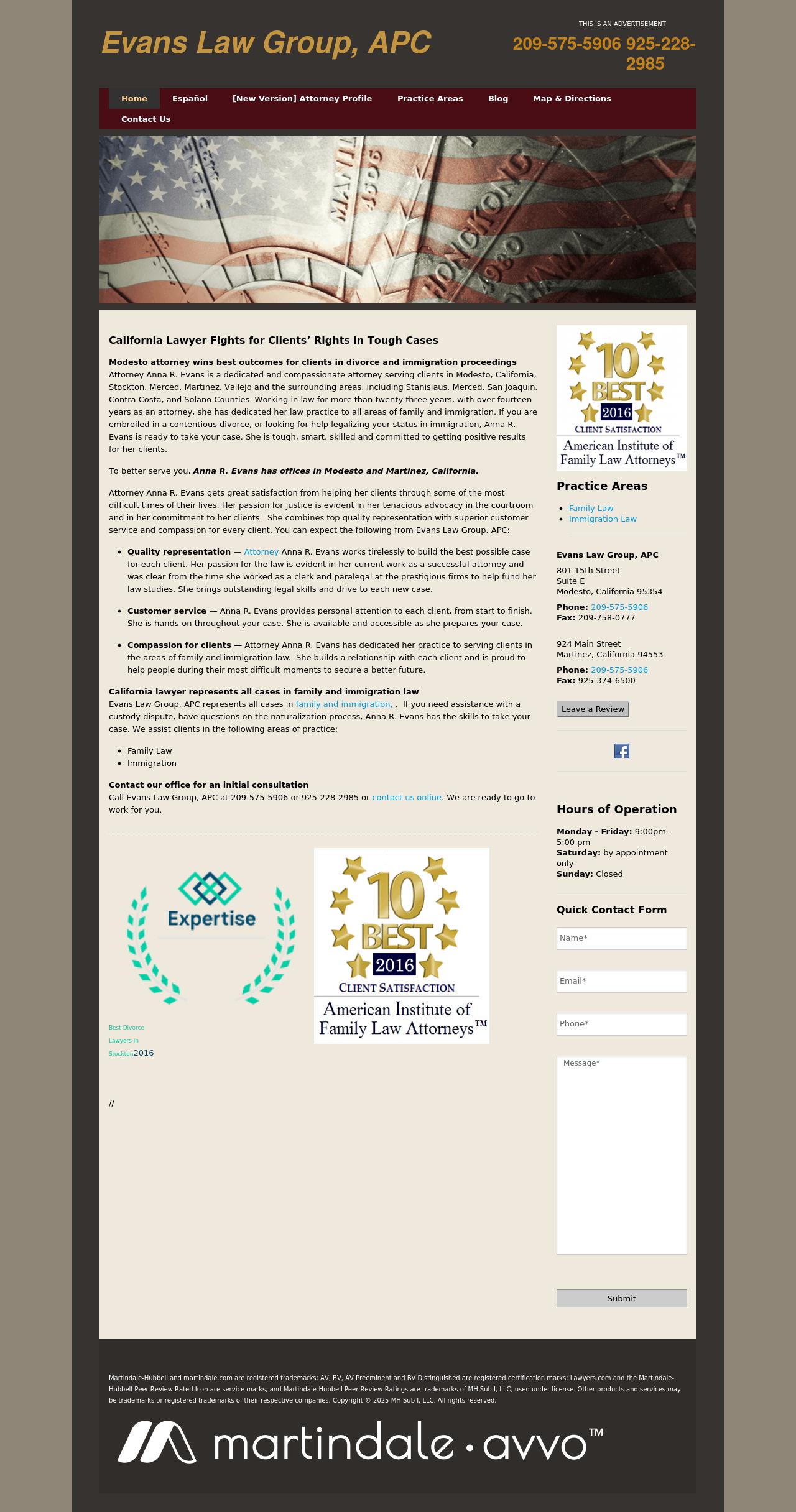 Law Offices of Anna R. Evans - Martinez CA Lawyers