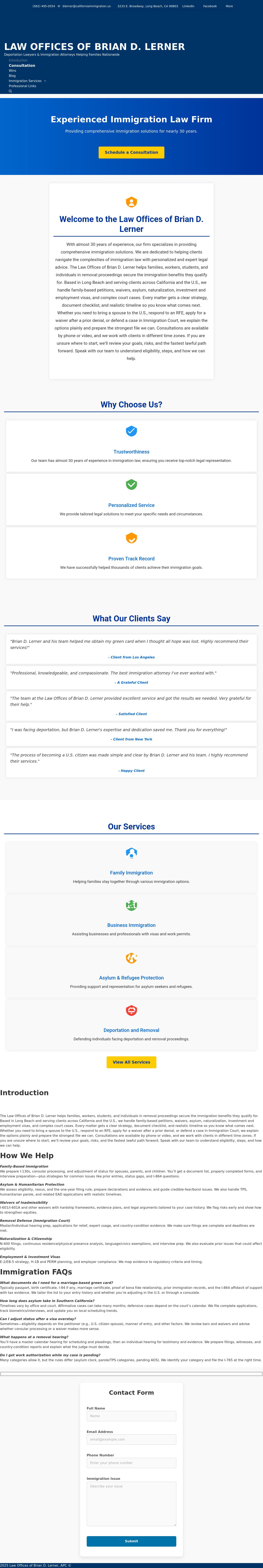 Law Offices Of Brian D. Lerner, A Professional Corporation - Los Angeles CA Lawyers