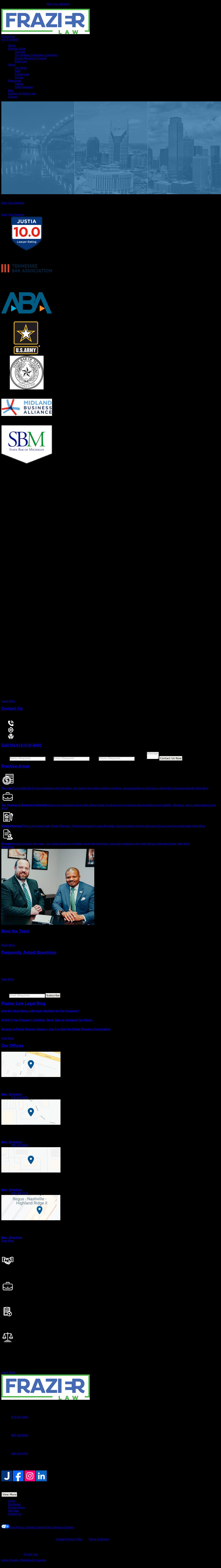 Law Offices of Charles R. Frazier - La Vergne TN Lawyers