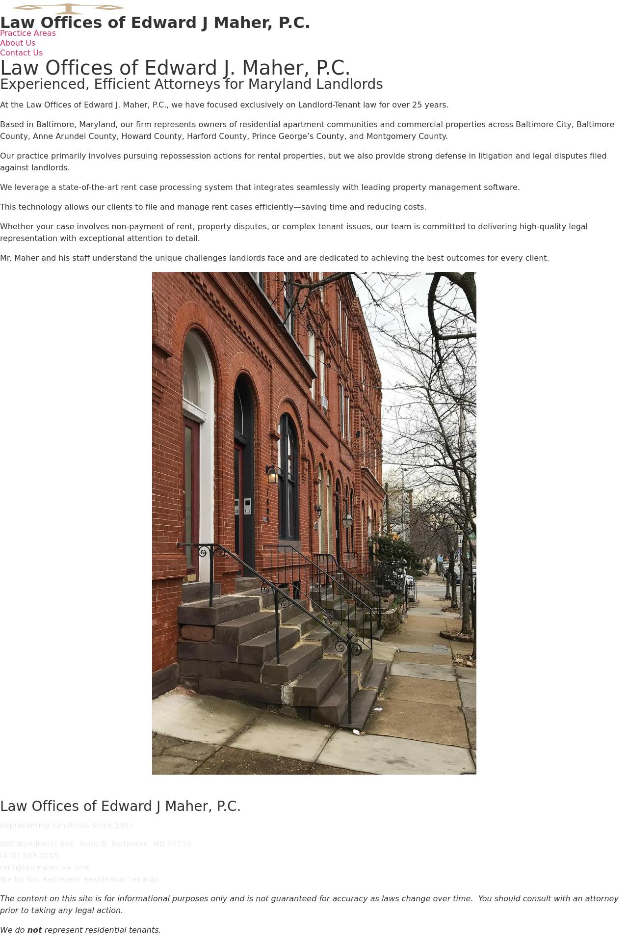 Law Offices of Edward J. Maher, P.C. - Laurel MD Lawyers