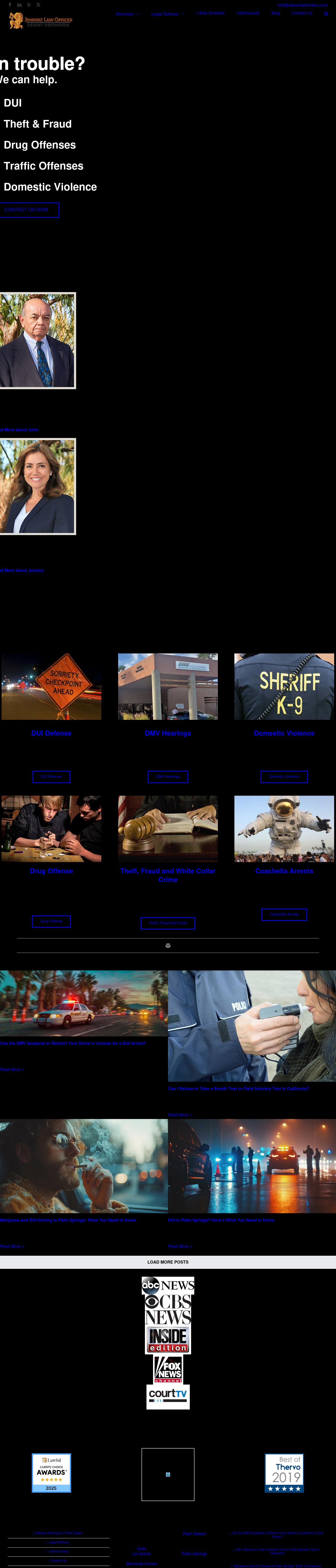 Law Offices of John Jimenez - Palm Desert CA Lawyers