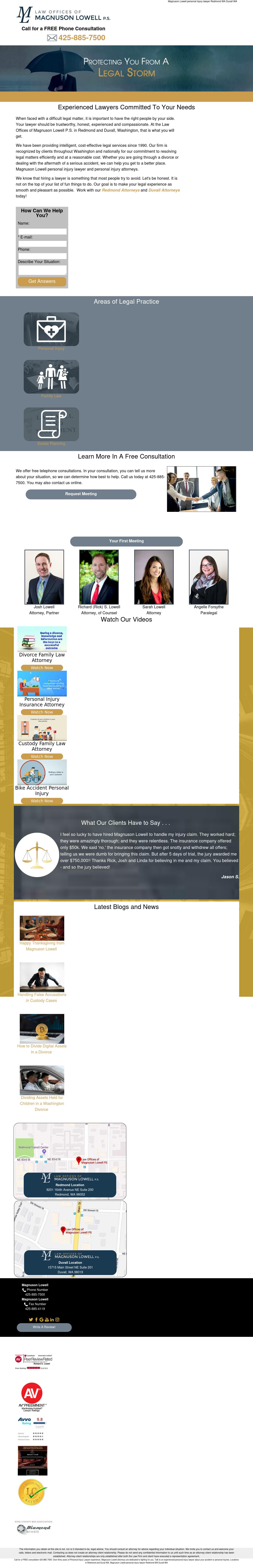Law Offices of Magnuson Lowell P.S. - Spokane WA Lawyers