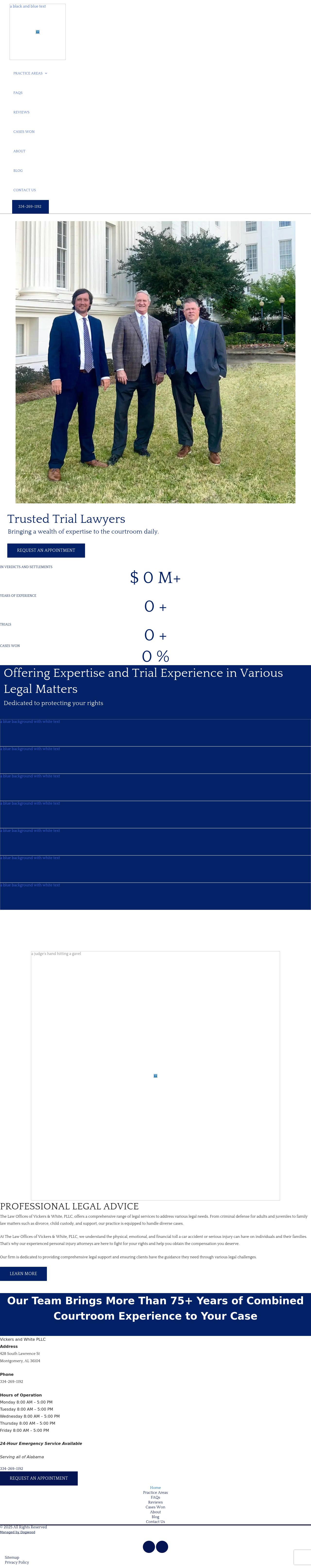 Law Offices of Vickers & White, PLLC - Montgomery AL Lawyers