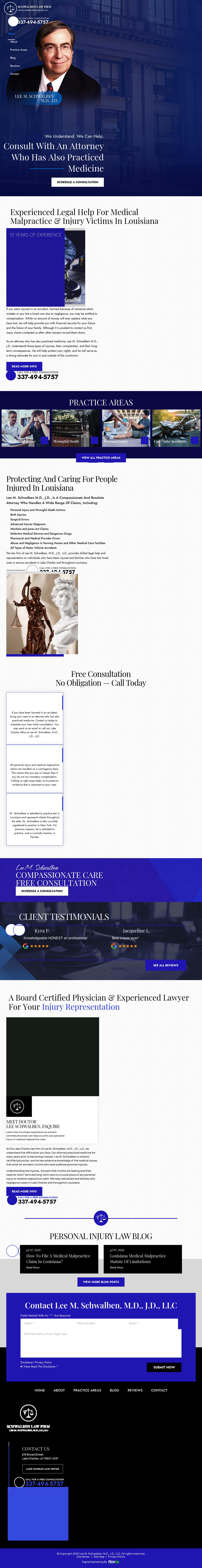Lee M. Schwalben, M.D., J.D., LLC - Lake Charles LA Lawyers