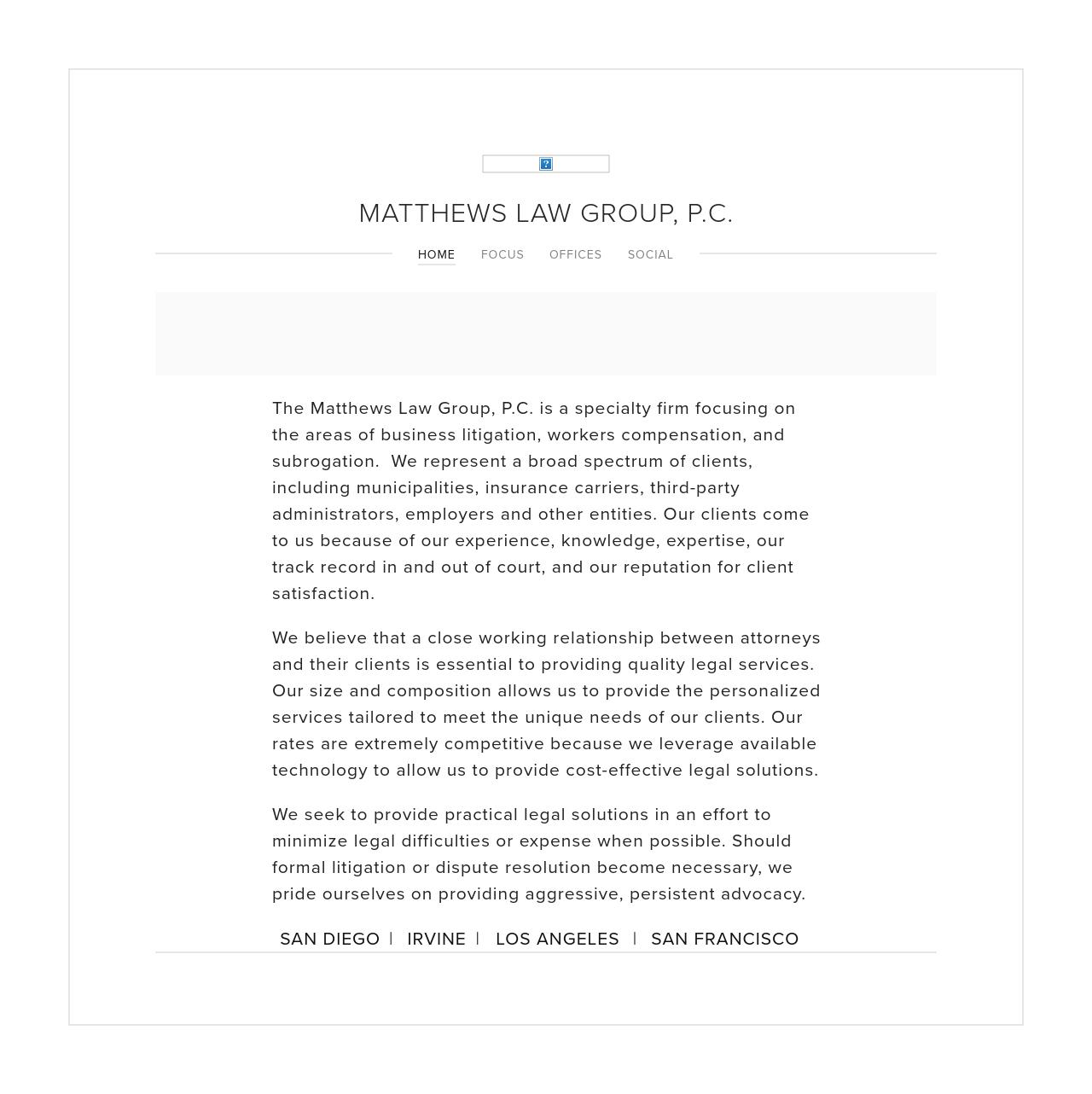 Matthews Law Group, P.C. - Dallas TX Lawyers
