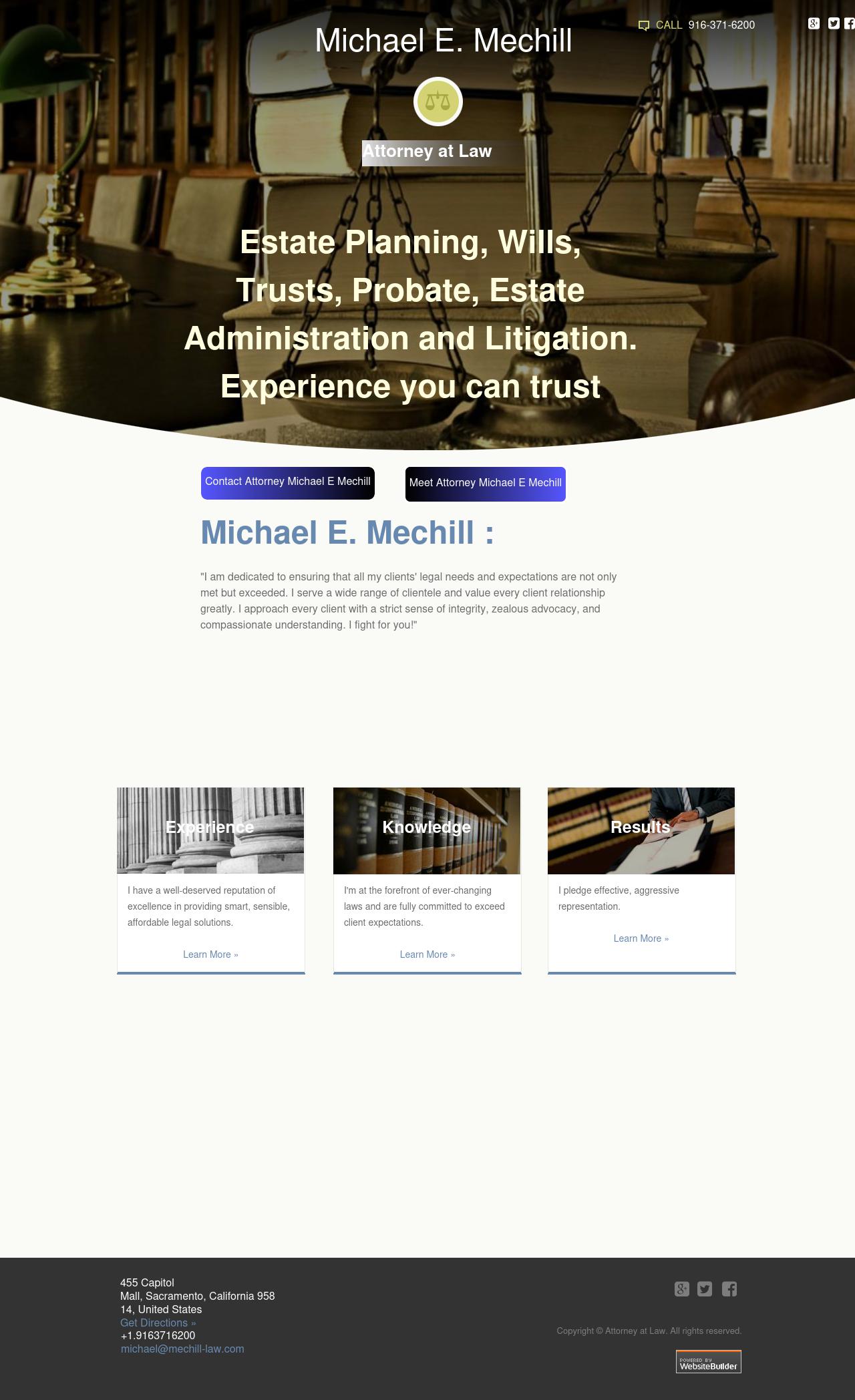 Michael E. Mechill, Attorney at Law - Sacramento CA Lawyers