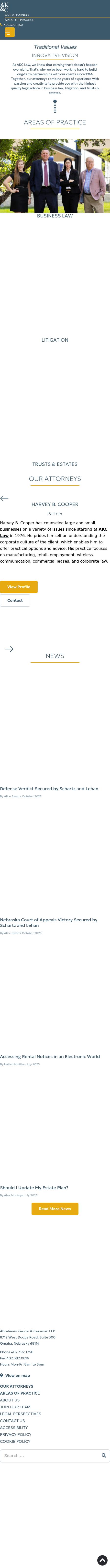 Abrahams, Kaslow & Cassman LLP - Omaha NE Lawyers