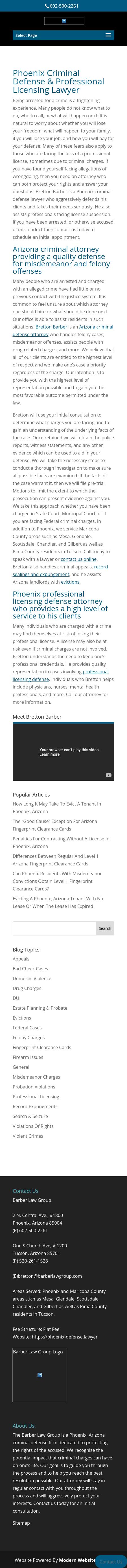 Barber Law Group PLLC - Phoenix AZ Lawyers