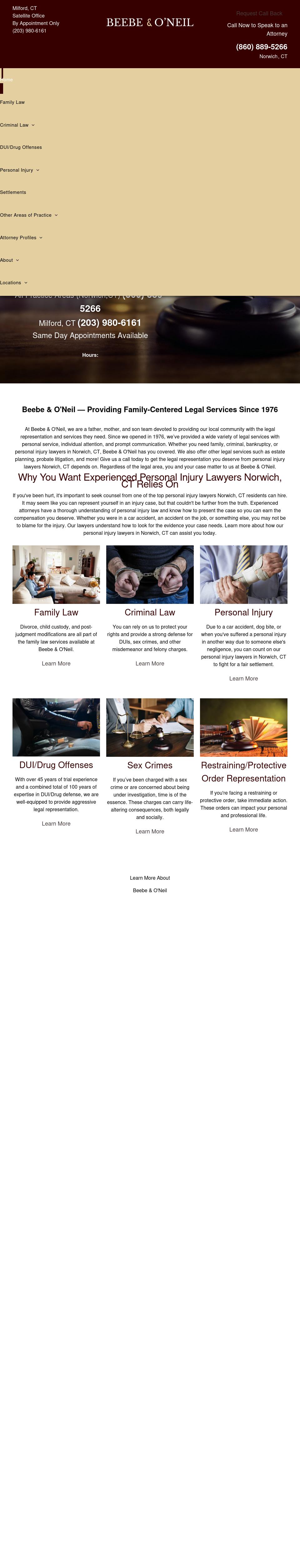Beebe and O'Neil - Norwich CT Lawyers