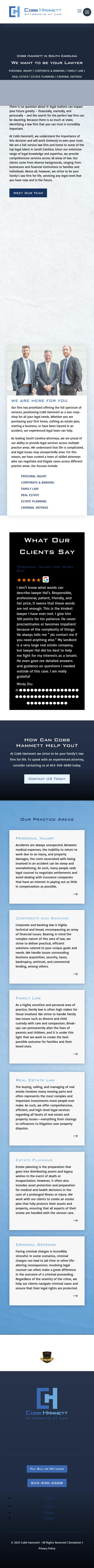 Cobb, Dill & Hammett, LLC - Mt. Pleasant SC Lawyers