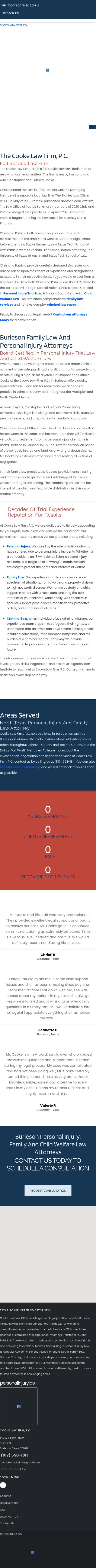 Cooke Law Firm, P.C. - Cleburne TX Lawyers