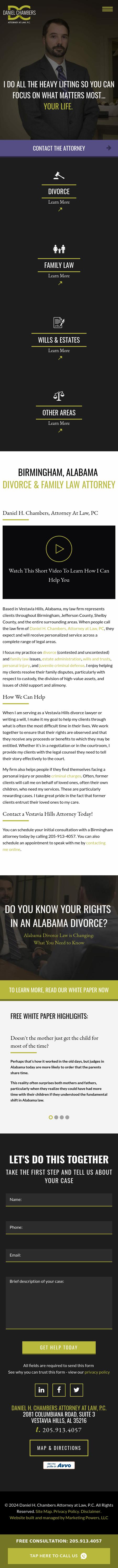 Daniel H. Chambers Attorney at Law, P.C. - Birmingham AL Lawyers