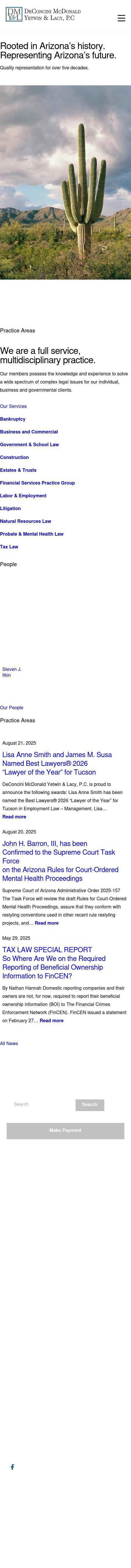 DeConcini McDonald Yetwin & Lacy, P.C. - Tucson AZ Lawyers