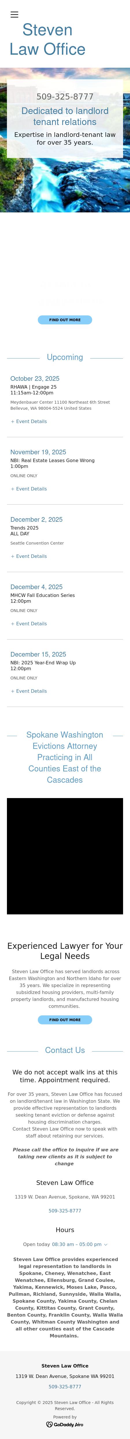 Eric M. Steven, P.S., Attorney at Law - Spokane WA Lawyers