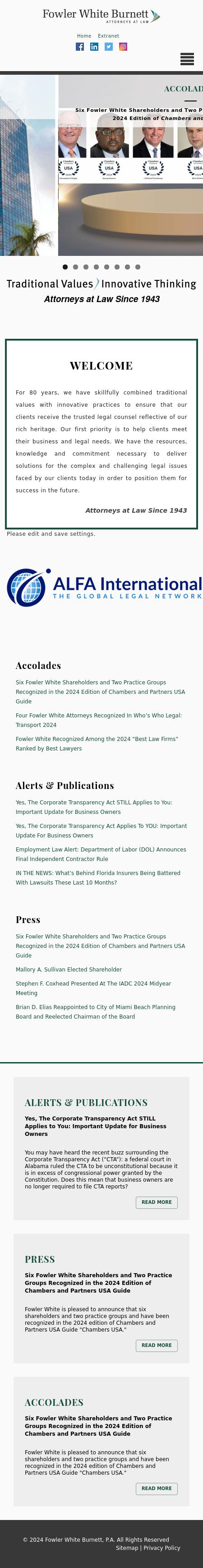 Fowler White Burnett P.A. - Fort Lauderdale FL Lawyers