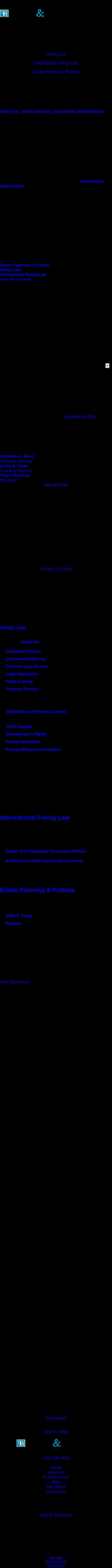 Frost & Beck PC - Boulder CO Lawyers