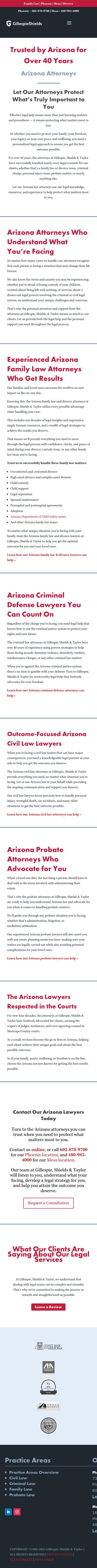 Gillespie, Shields & Durrant - Mesa AZ Lawyers