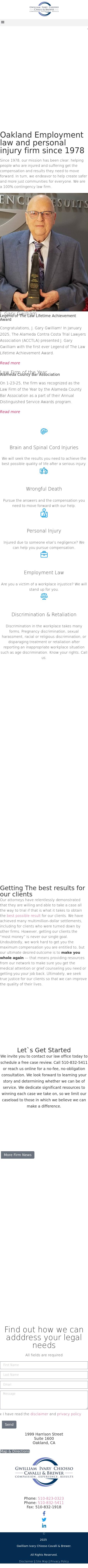 Gwilliam Ivary Chiosso Cavalli & Brewer - Oakland CA Lawyers