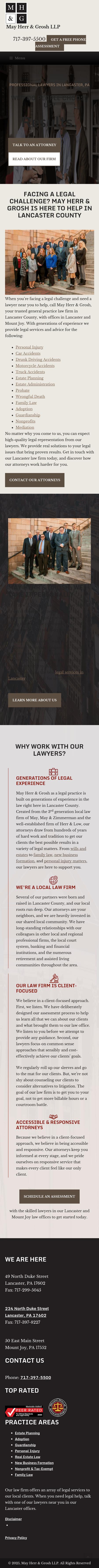 May Herr & Grosh - Lancaster PA Lawyers