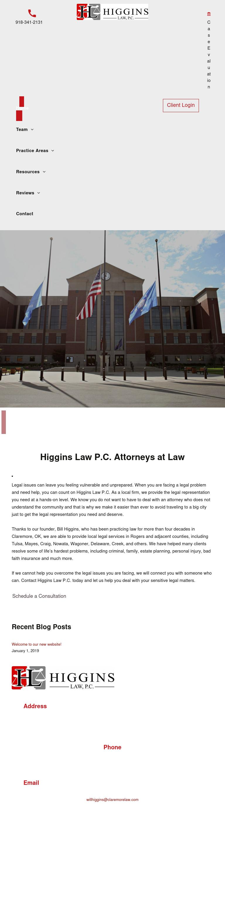 Higgins Law, P.C. - Claremore OK Lawyers