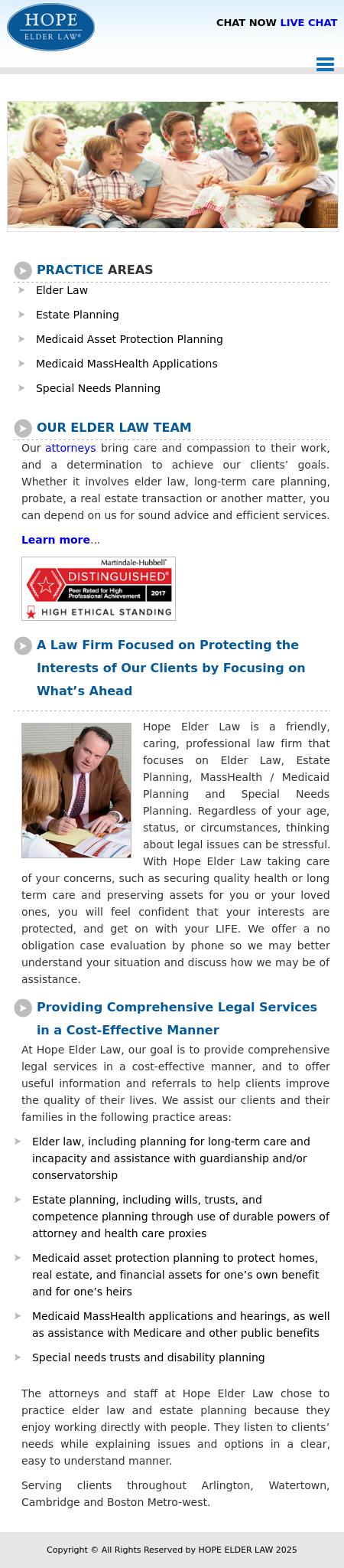 Hope Elder Law - Watertown MA Lawyers
